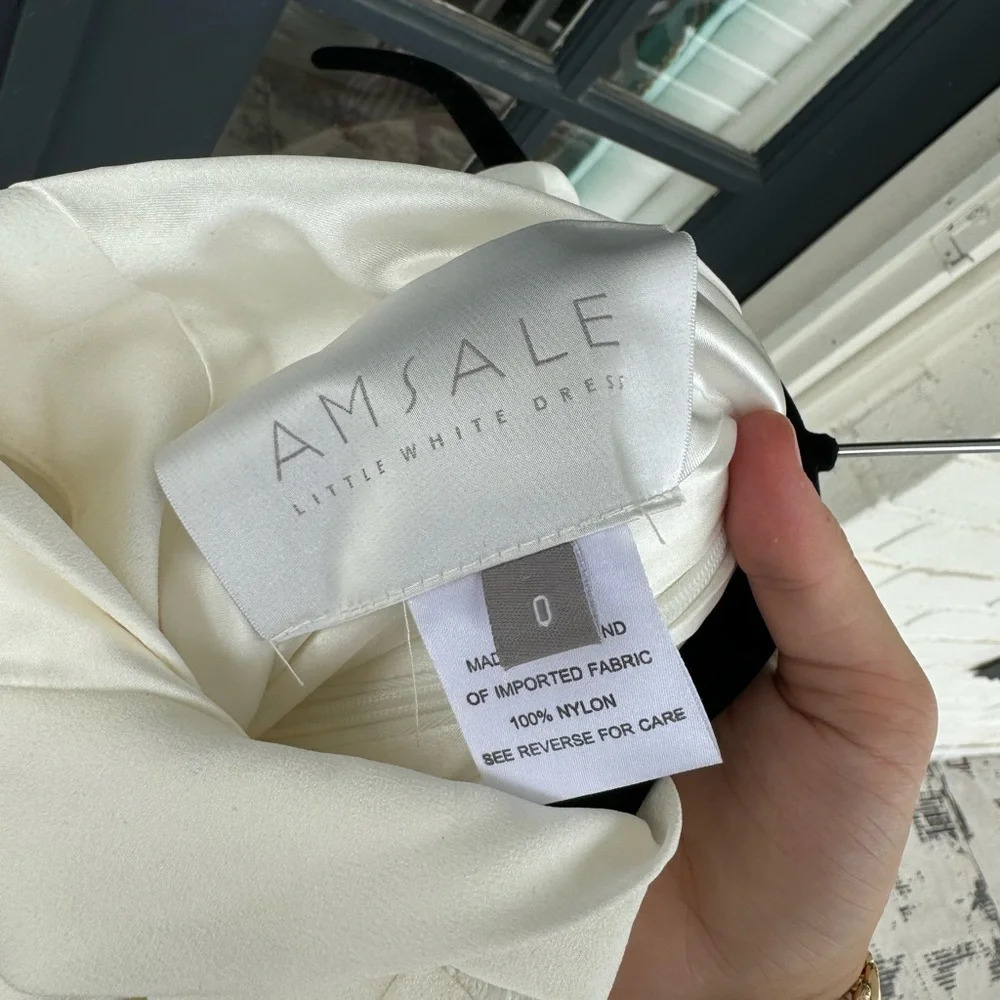 White Amsale Dress!! - Picture 3 of 6